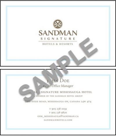 Sandman Signature Business Card - Blank Template