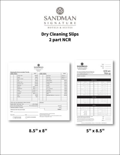 Signature Dry Cleaning Slips