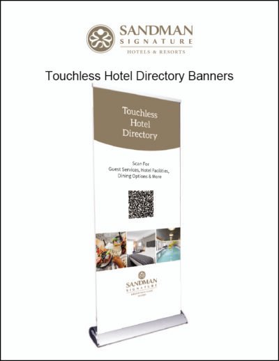 Signature Touchless Hotel Directory Banners