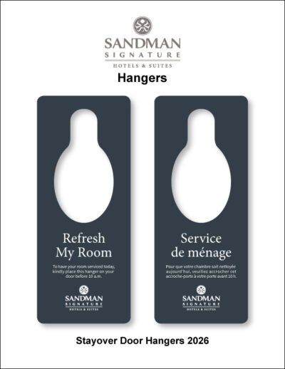 Signature Stayover Door Hangers