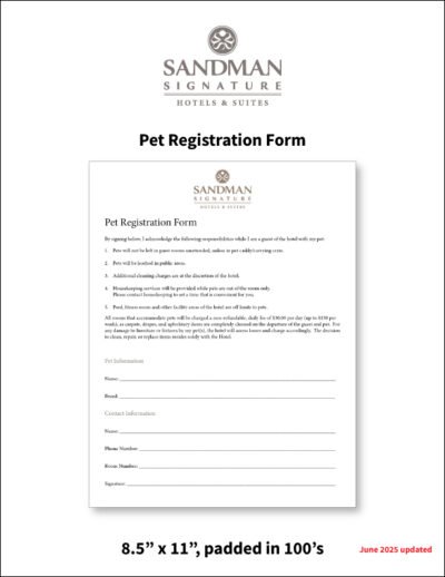 Signature Pet Registration Form