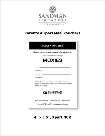 Meal Vouchers Toronto only